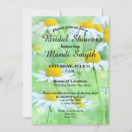 Fun White Daisies Kontraste Schriftart Einladung