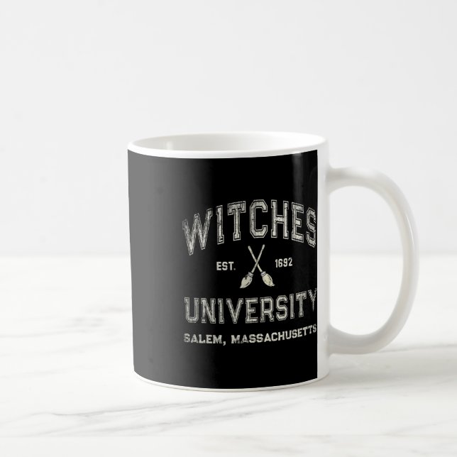 Fun Wiccan Hexes Universität Salem Machusetts mit Kaffeetasse (Rechts)