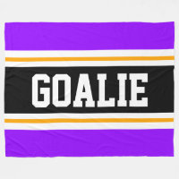 Fun Wide Bright Lila Black GOALIE Racing Streifen