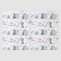 Fun Winter Snowman Kids Cartoon Pattern