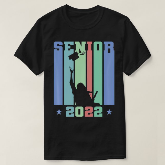 Fun Womens Class of 2022 Senior Graduation Cap & G T-Shirt (Design vorne)