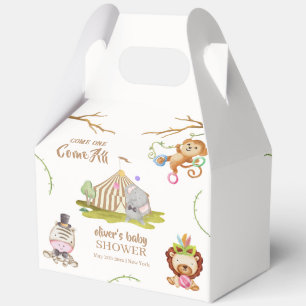 Fun Woodland Safari Animal Circus Baby Dusche Geschenkschachtel