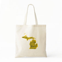 Fun Yellow and Navy Blue Staat in Michigan Cities
