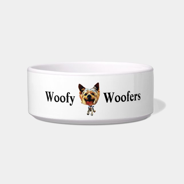 Fun Yorkshire Terrier Dog Bowl Napf (Vorderseite)