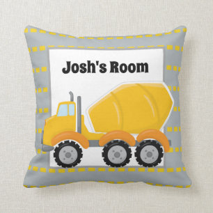 Fun Zement LKW Name Jungs Dekorkissen Kissen