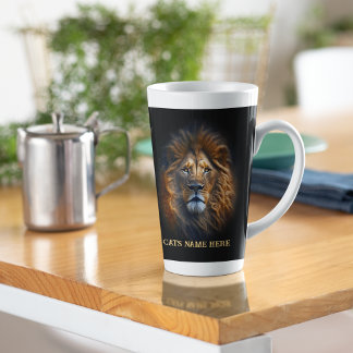 Fun Zitat "I Liebe My Cat" Lion Latte Tasse