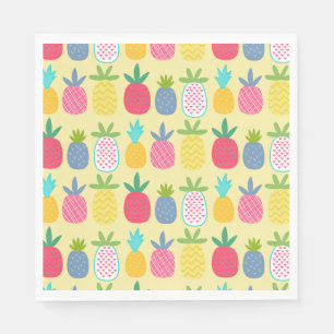 Fun Zitronenbunter Ananas gemusterte Servietten