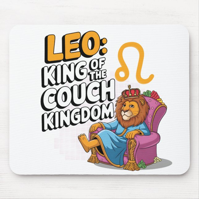 Fun Zodiac Leo Design Mousepad (Vorne)