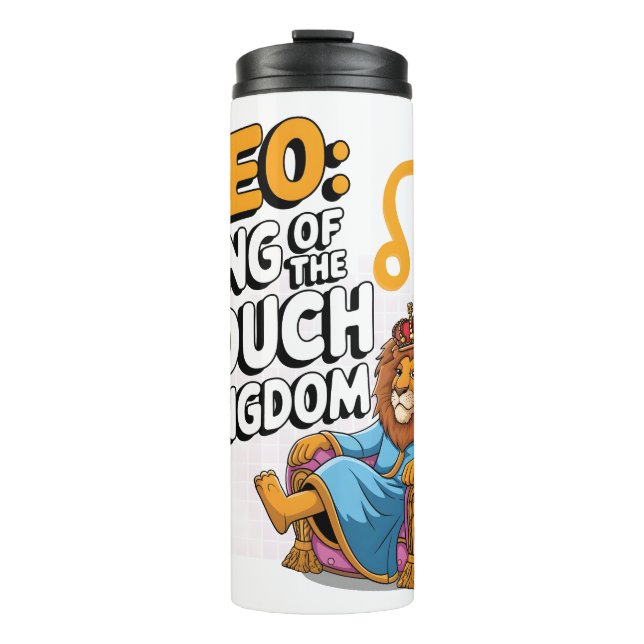 Fun Zodiac Leo Design Thermosbecher (Vorderseite)