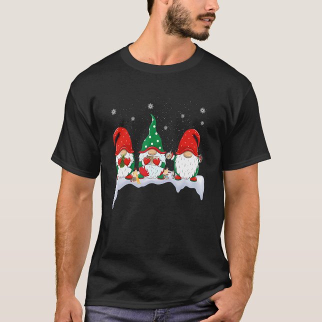 Fun Zoo Keeper Gnomes Christmas Gnomies Zoo Keeper T-Shirt (Vorderseite)