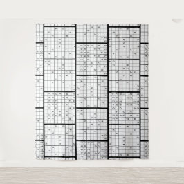 Fun ZOOM Virtual Meeting SUDOKU Hintergrund Wandteppich