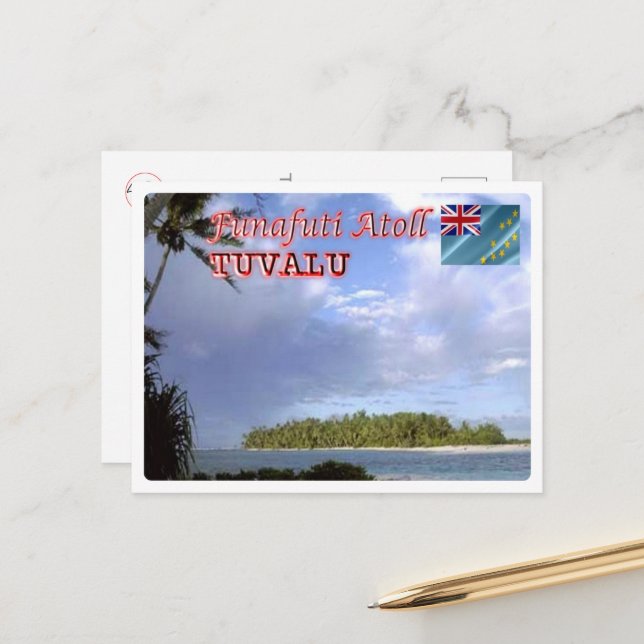 Funafuti Atoll - Tuvalu - Postkarte (Vorderseite/Rückseite Beispiel)