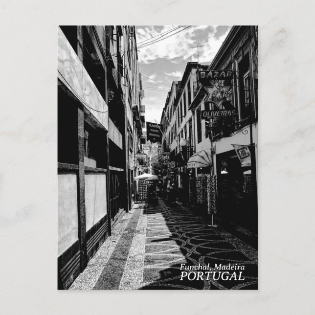 Funchal Alleys: Madeira (Portugal) Postkarte (Vorderseite)