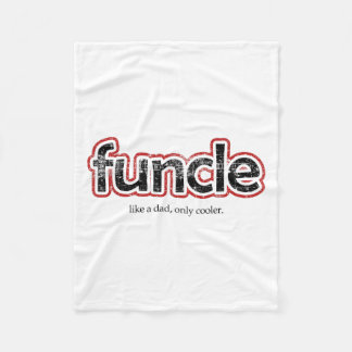 Funcle Definition Funny Joke Geschenk für Onkel Fleecedecke