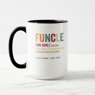 Funcle Funny Uncle Definition, Awesome Legend Hero Tasse