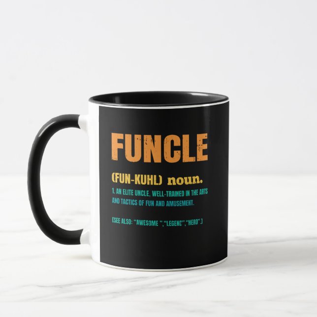 Funcle Funny Uncle Definition Tasse (Links)