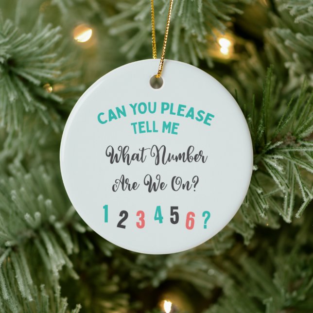 Funco Bunco What Number Christmas Keramik Ornament (Baum)