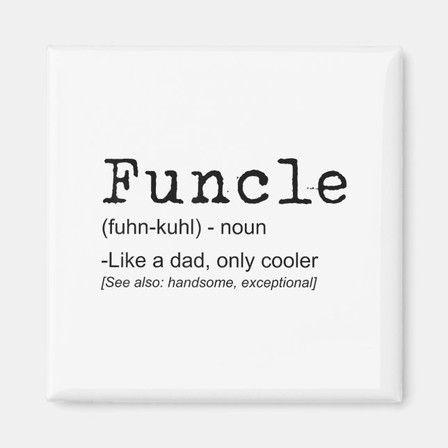 Functional Definition Funny Joke-Geschenk für Onke Magnet (Vorne)