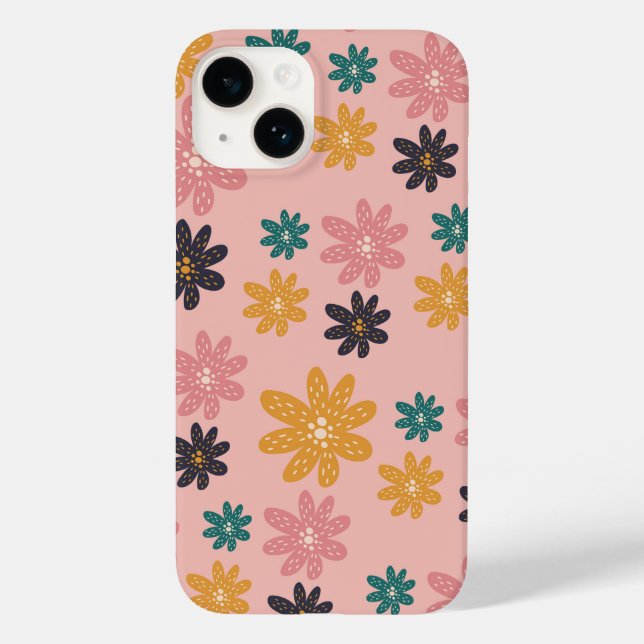Funda De Case-Mate Para iPhone  Flowers Vibes 14 Hülle (Rückseite)