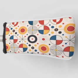 Funda de palo de golf diseño geométrico headcover