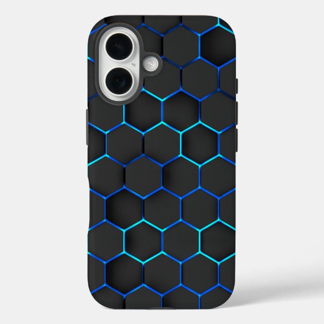 Funda futurista, cyber 3d iPhone 16 hülle (Rückseite)