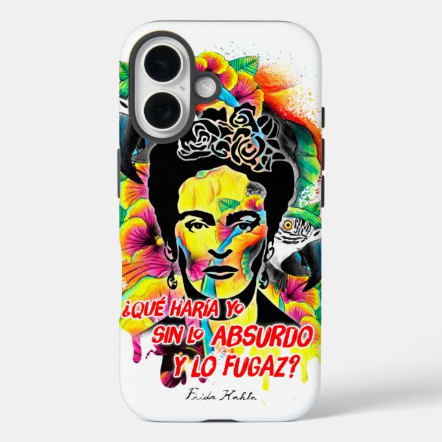 Funda iphone Frida Guacamayo iPhone 16 Hülle (Rückseite)