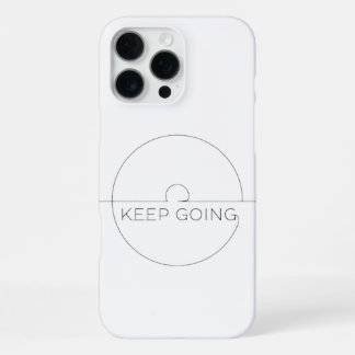 Funda iPhone Premium ‘Keep Going’ – Minimalista iPhone 16 Pro Max Hülle