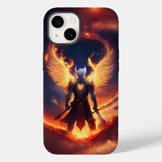Funda Para Iphone Angel guerrero Case-Mate iPhone 14 Hülle (Rückseite)