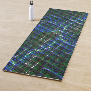 Fundo de imagem verde sob grade escura? yogamatte