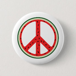 Fundraiser Watermelon Peace Sign for Palestine Button