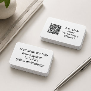 Fundraising-Event für Friend QR-Code gehen Sie Fon Visitenkarte