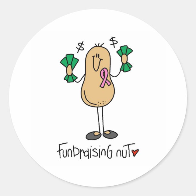 Fundraising-Nut Runder Aufkleber (Vorderseite)