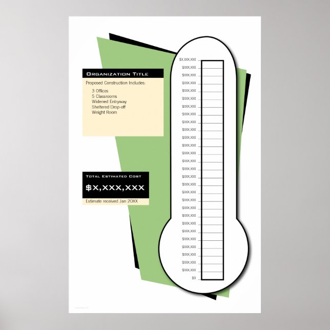 Fundraising-Thermometer Poster (Vorne)