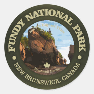 Fundy National Park Runder Aufkleber