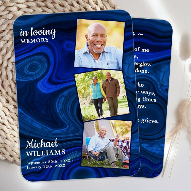 Funérailles 3 Photo Carte de prière commémorative  (Créateur téléchargé)