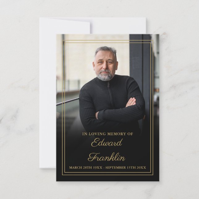 Funérailles Célébration De La Vie Carte De Prière  (Devant)