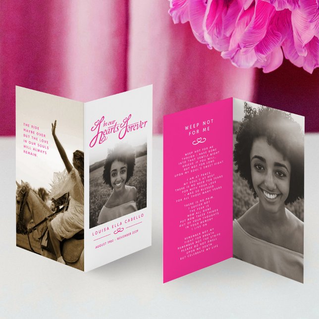 Funérailles dans nos coeurs pour toujours carte de (Créateur téléchargé)