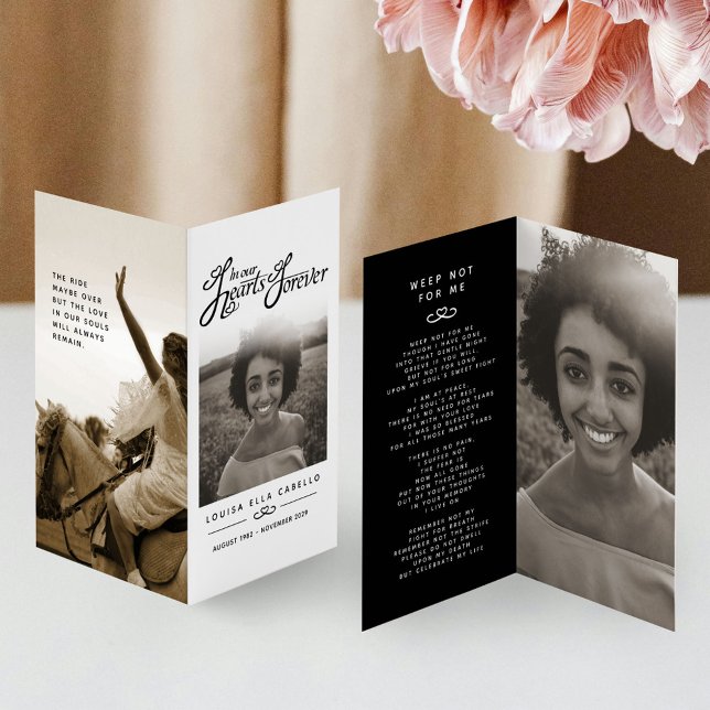 Funérailles dans nos coeurs pour toujours carte ph (Créateur téléchargé)