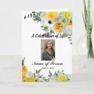 Funeral/Celebration of Life/Memorial Program Programm