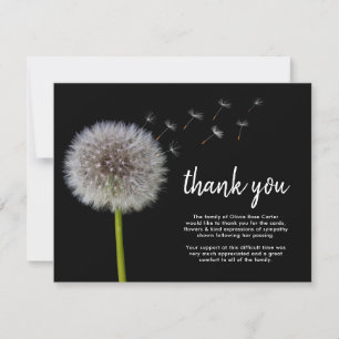 Funeral Dandelion Danke   Bereavement Wünsche