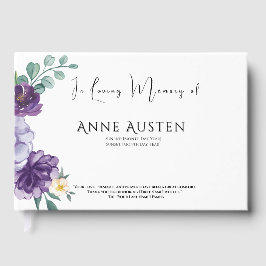 Funeral Guest Book - Editable  Gästebuch
