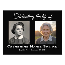 Funeral or Memorial Double Image Fotodruck