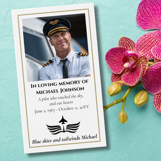 Funeral Photo Prayer for Pilot Modern Aviation (Von Creator hochgeladen)