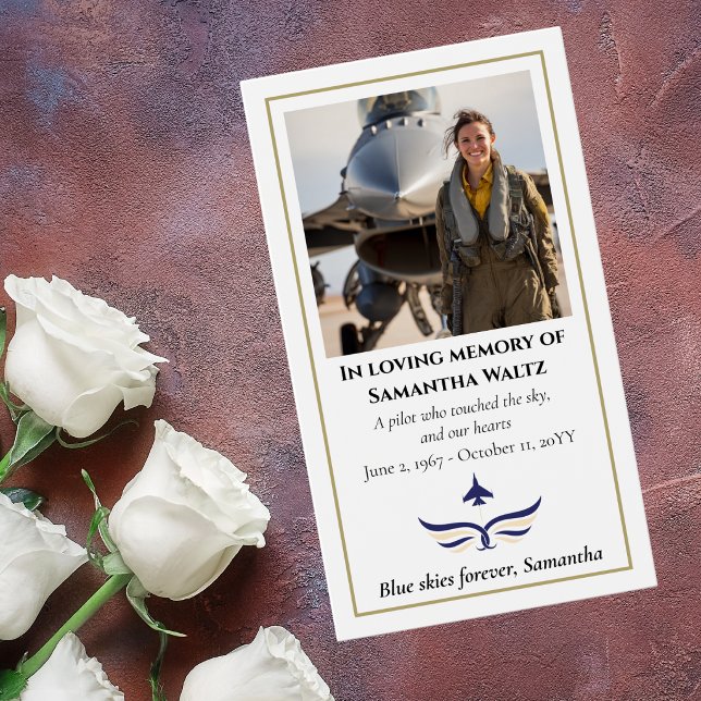 Funeral Photo Prayer for Pilot Modern Aviation (Von Creator hochgeladen)