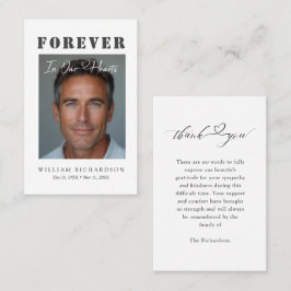 Funeral Sympathy Budget Thank You Cards Visitenkarte