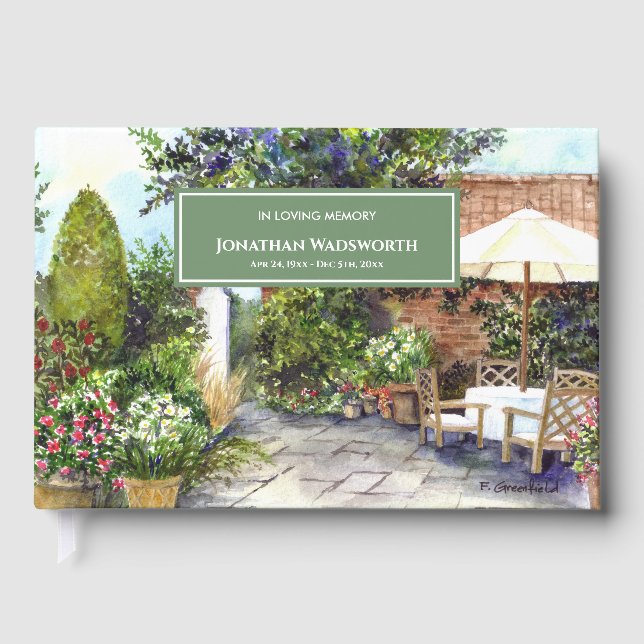 Funeral Terrace of The Manor House York Gästebuch (Vorderseite)