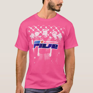 Fünf-Band-Musik T-Shirt