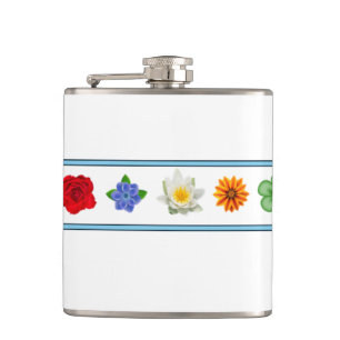 Fünf Blume Flachmann