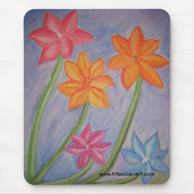 Fünf Blumen Mousepad (Vorne)