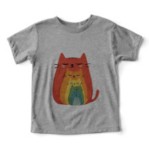 Fünf Cartoon Katzen Nesting Dollars